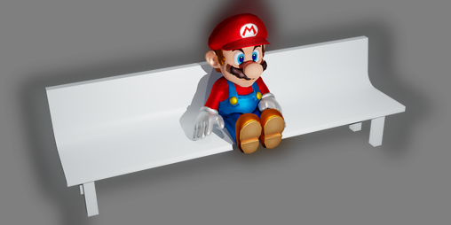 Cover image for Mario waiting for Bus