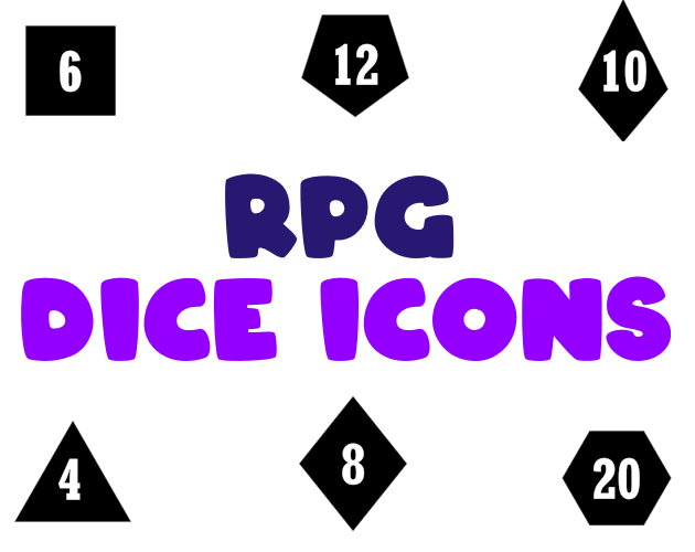 RPG Dice Icons