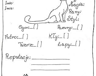 Karta postaci do Cat: Little game about little heroes