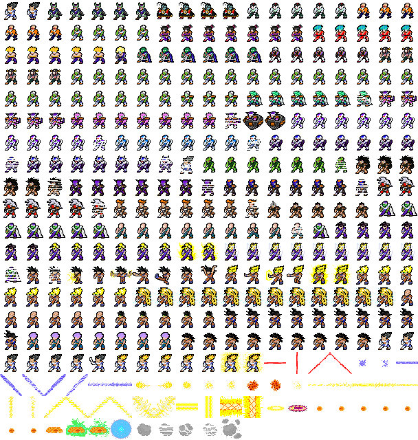 DBZ Sprite Resources by DarkCybernetics