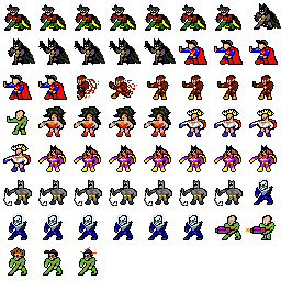 Random DC Character Sprites by DarkCybernetics