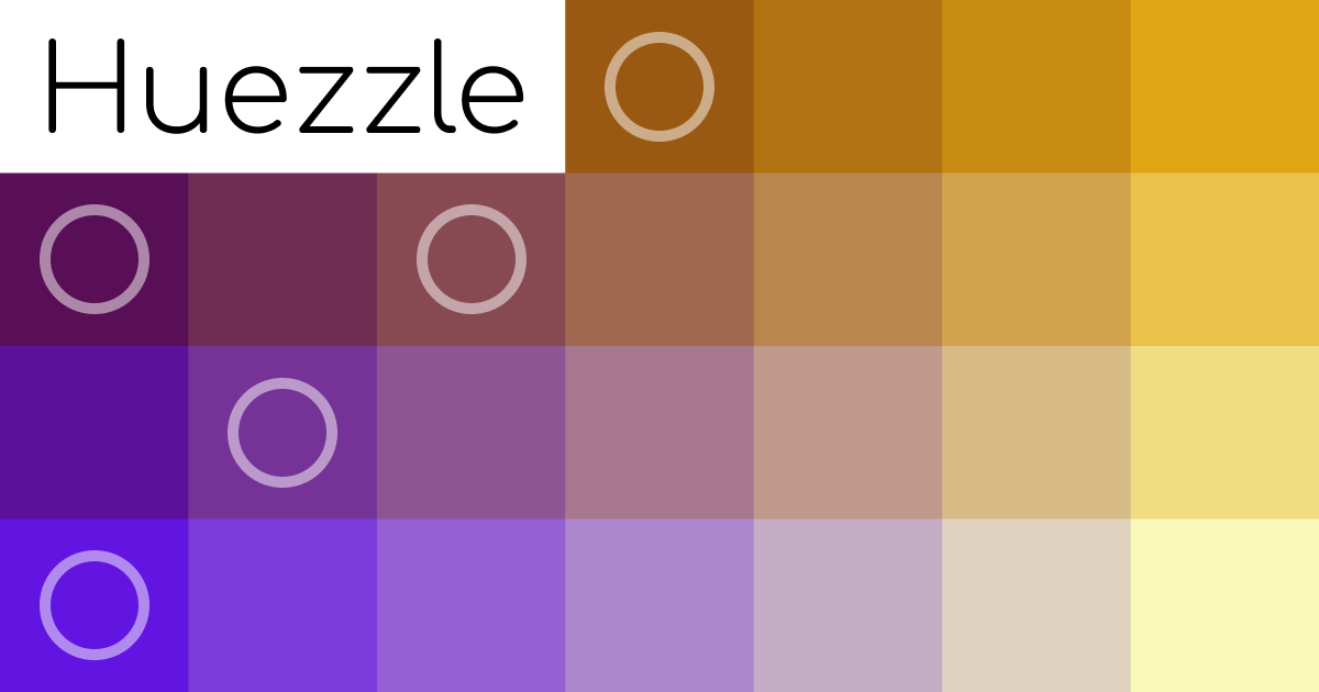 Huezzle: your daily puzzle