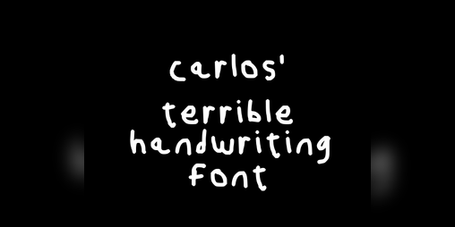 Cover image for carlos terrible handwriting