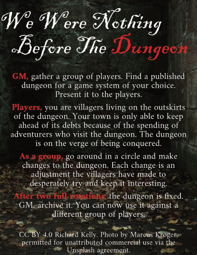 Cover image for We Were Nothing Before The Dungeon