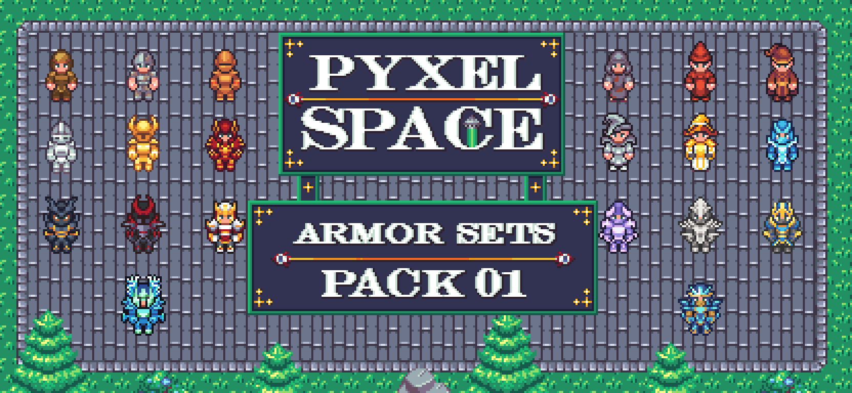 Pyxel Space - Heroes Armors Pack