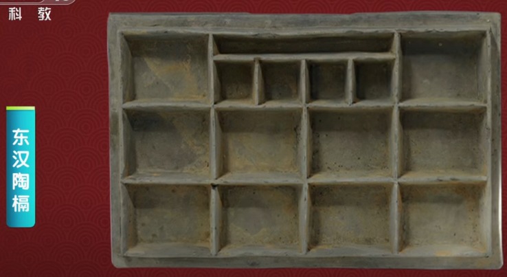 pottery grid-tray