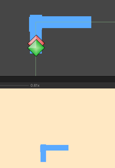  a paddle made of 17 parts moves across a rectangle corner