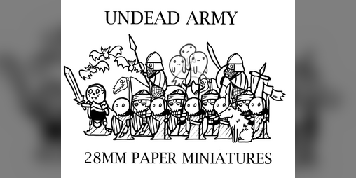 Cover image for Undead Army - Paper Minis