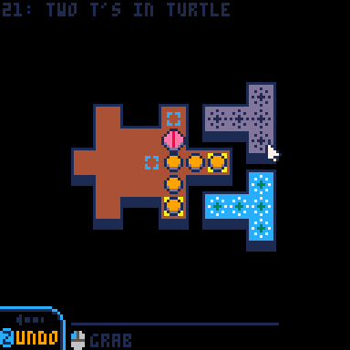 Unintended solution to level "Two T's in Turtle"
