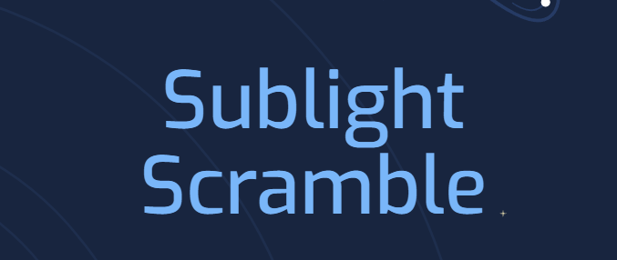 Sublight Scramble