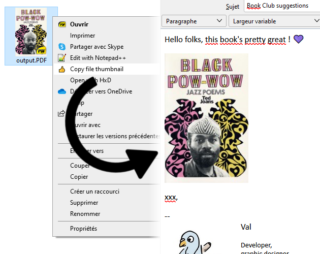 Copy file thumbnail by 