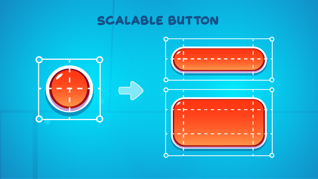 Scalable button