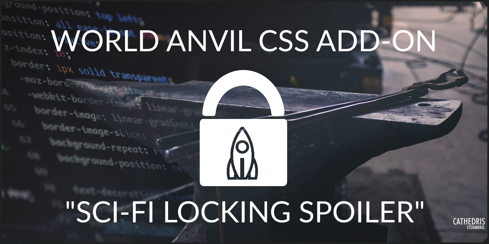 World Anvil CSS add-on: Sci-fi locking spoiler