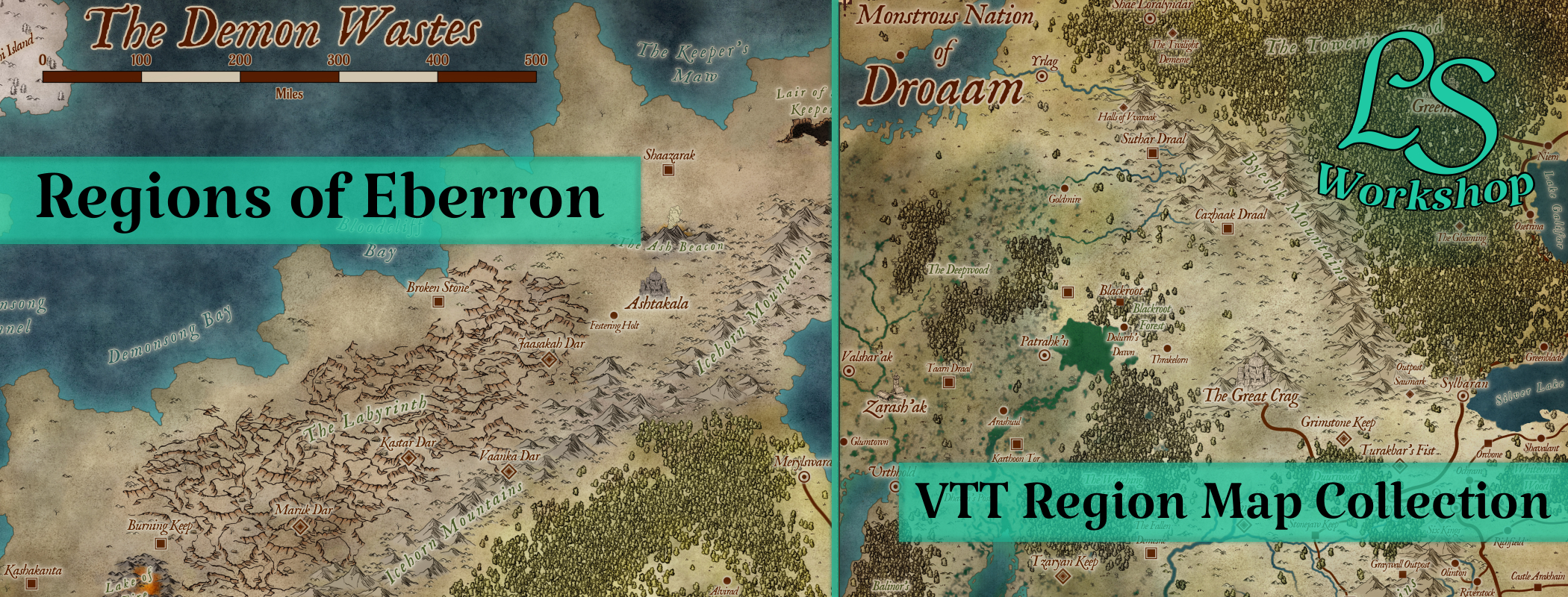 Eberron Region Map Collection