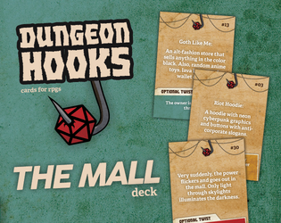 Dungeon Hooks The Mall Deck - Cards for RPGs  