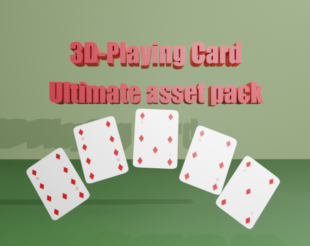 Ultimate 3D-Playing card asset pack