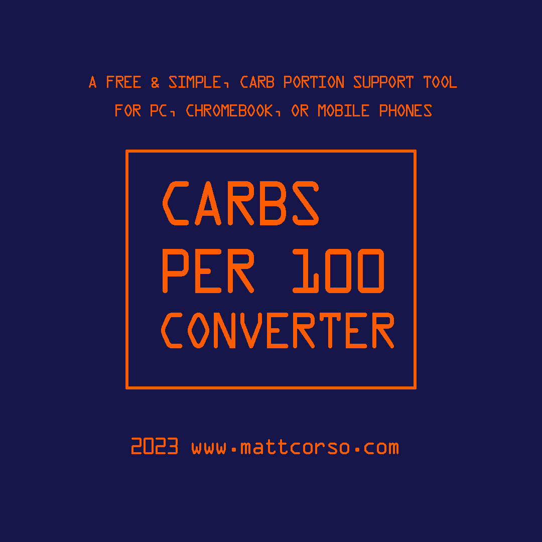 Cover image for Carbs Per 100 to Portion Converter