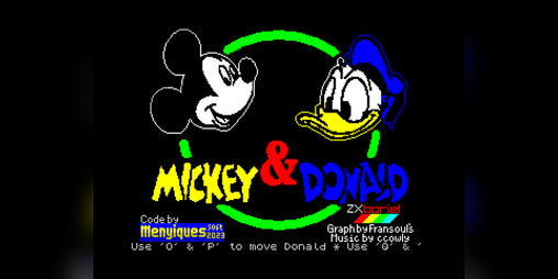 Cover image for Mickey and Donald G&W for ZX Spectrum 48Kb