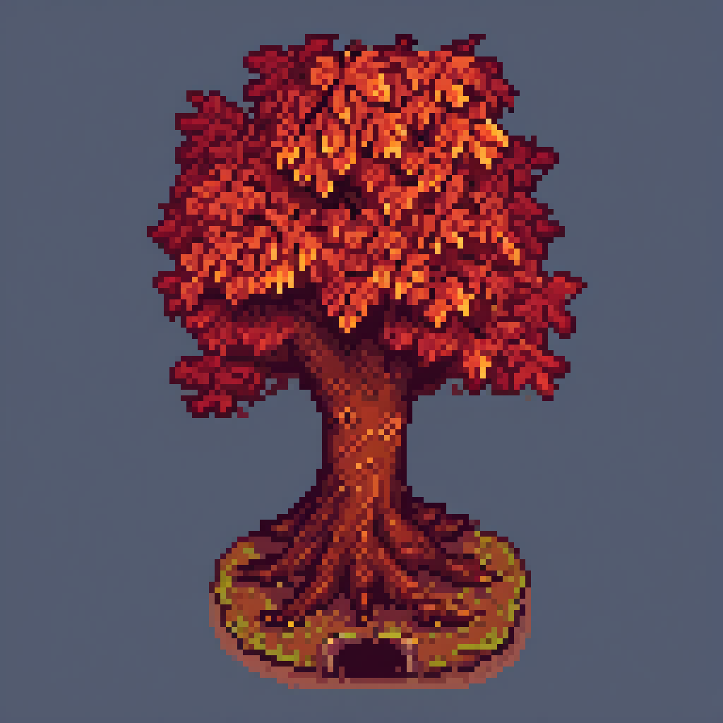 その他 red tree TREES! Red Trees! by pixel_prismor