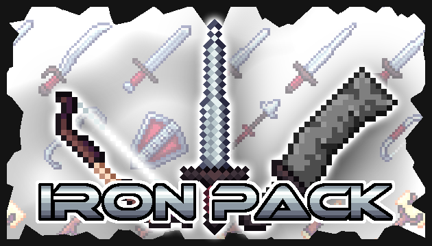 45 Pixel art weapon icons! // ( 32x32 ) - [ Iron Pack ]