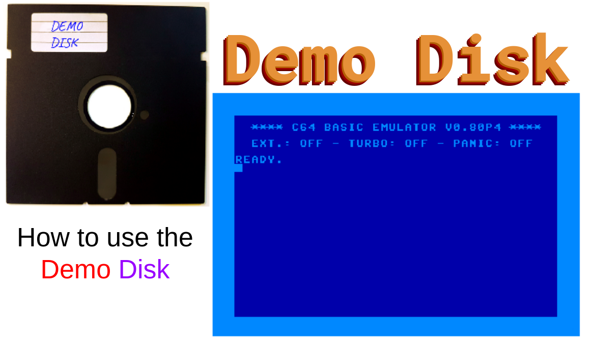 Basic64JS - how to get started with the demo disk