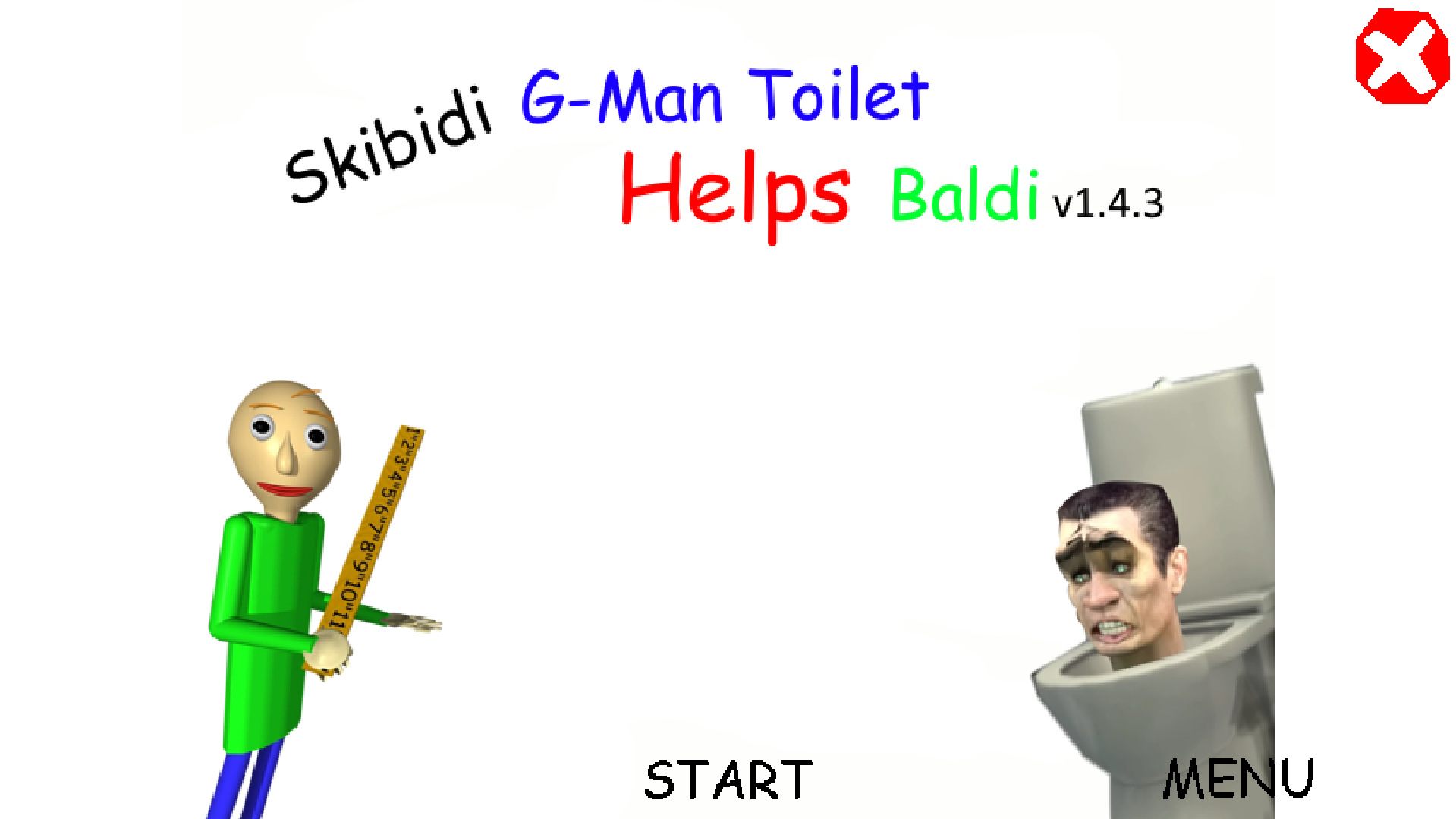 Skibidi G-Man Toilet Helps Baldi by First PrizeGames