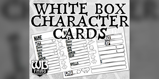 Cover image for White Box FMAG Character Cards