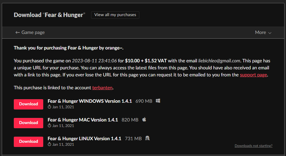 Fear & Hunger on Steam