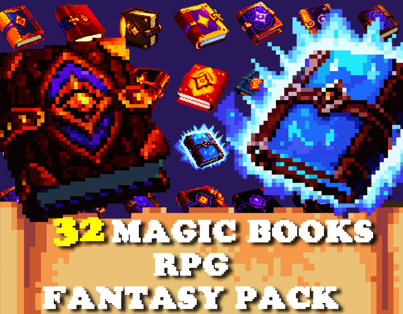 Book of magic Grid: 32x32 : r/PixelArt