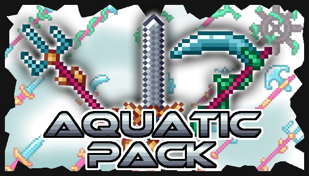 45 Pixel art weapon icons! // ( 32x32 ) - [ Aquatic Pack ]