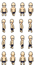 character spritesheet by SabakuCrow