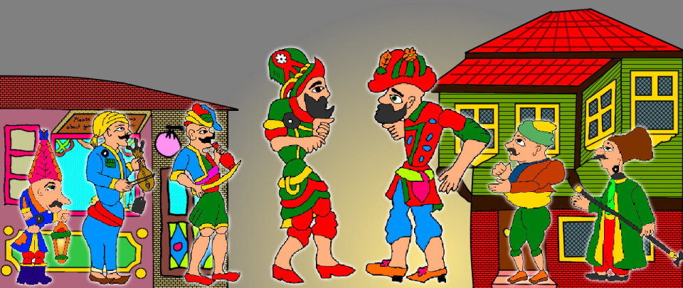 Characters from Hacivat-Karagoz