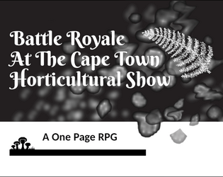 Battle Royale At The Cape Town Horticultural Show  