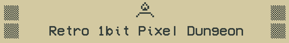 Retro 1bit Pixel Dungeon - Asset Pack