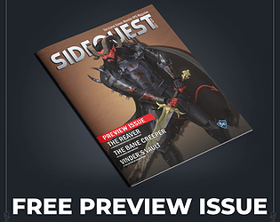 Icarus Games, creating SIDEQUEST, A Monthly RPG Magazine