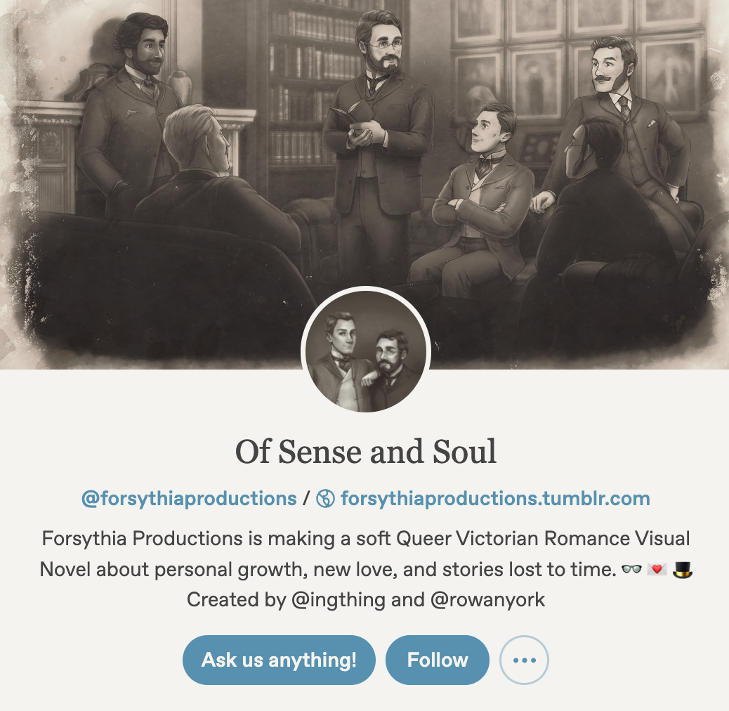 Forsythia Productions' blog profile on Tumblr.