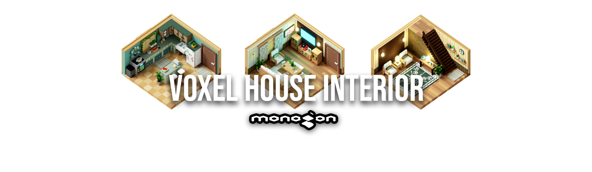 Voxel House Interior - monogon