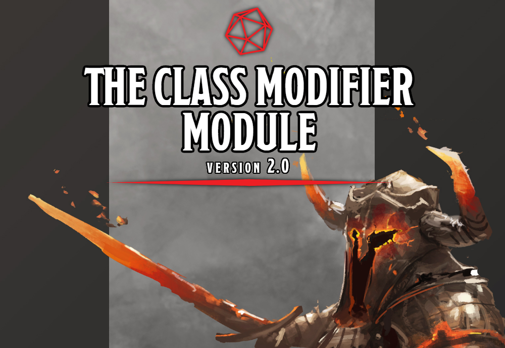 Class Modifier Module V2 For 5th Edition by GabeJamesGames