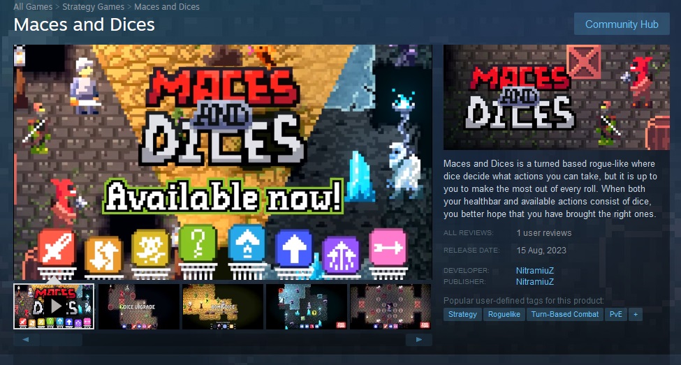 Maces and Dices on Steam