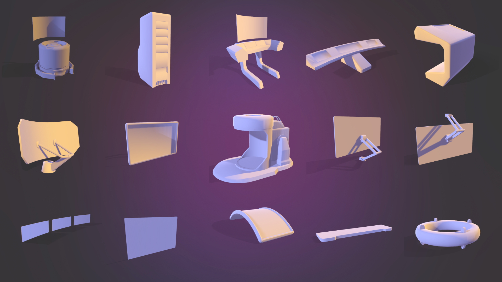 3D Assets set 4