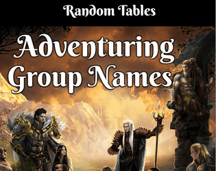 Adventuring Group Names  