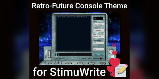 Cover image for Retro-Future Console Theme for StimuWrite 2
