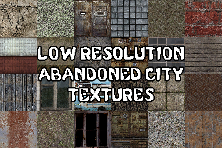 Rustic Decay: Low-Res Abandoned City Textures by The Gas Station