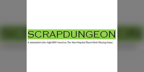 Cover image for SCRAPDUNGEON