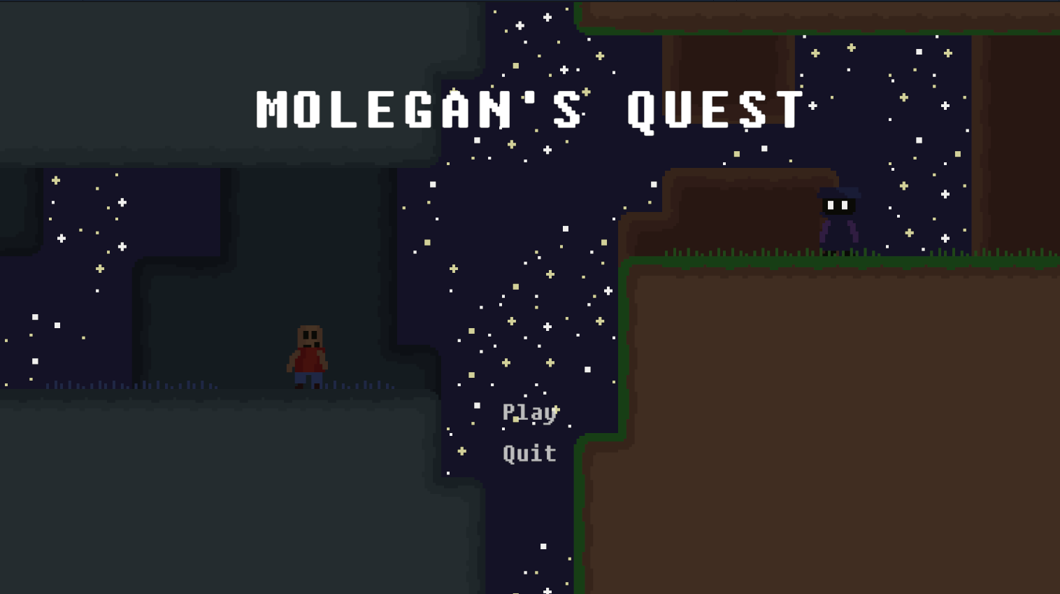 Molegan's Quest Jam Edition by KevEatsCheese for Brackeys Game Jam