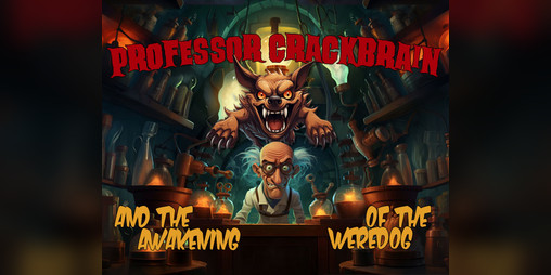 Cover image for Professor Crackbrain - and the awakening of the weredog