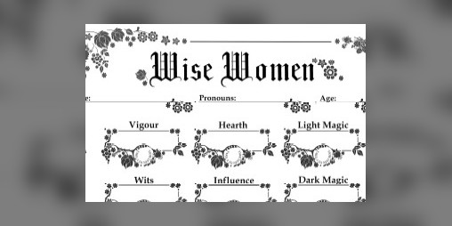 Cover image for Wise Women character sheet