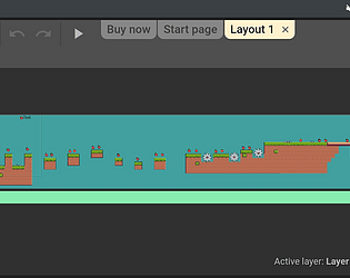 Simple endless runner style game