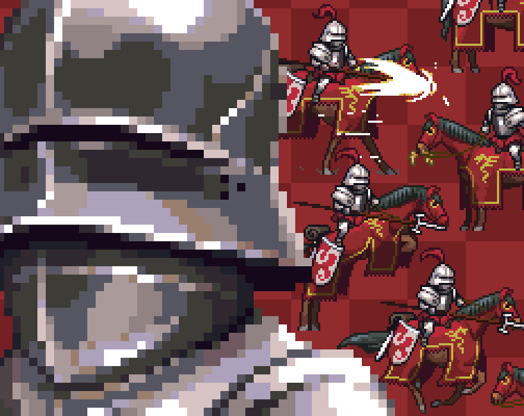 Pixel art apple knight character 27190500 PNG