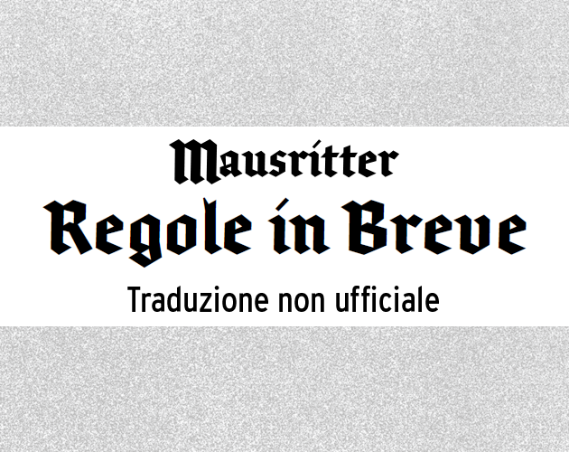 Cover image for Mausritter, Regole in breve in Italiano